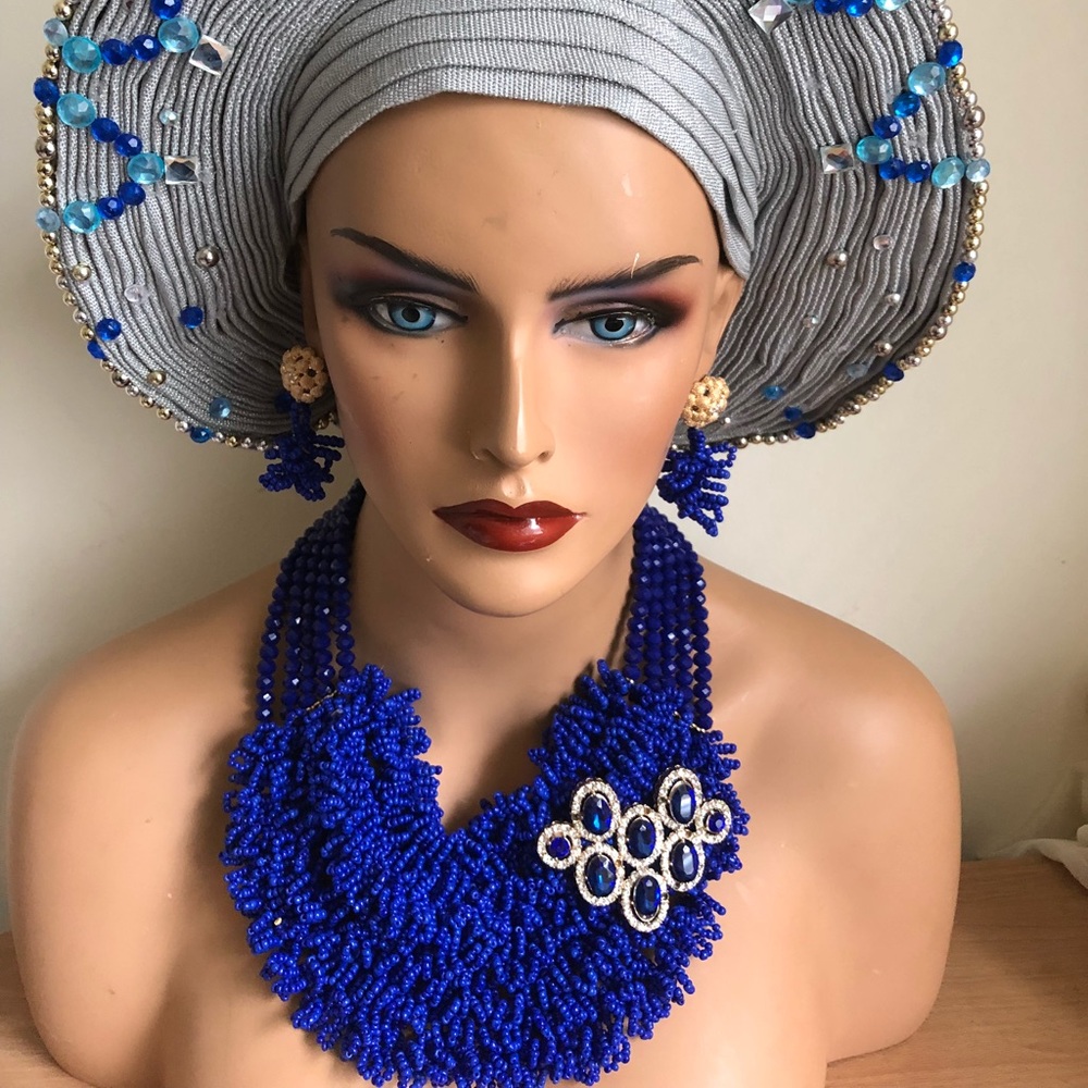 Handmade Auto Ready to Wear Gele (African Headtie) - Picture 5 of 7
